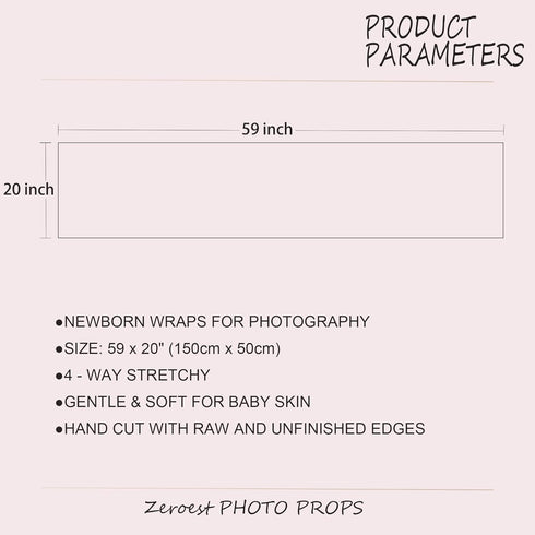 Zeroest Newborn Photography Stretch Wrap Boy Girl Baby Wraps Photography Props Baby Photo Prop Stretch Blanket for Baby (Blue)...